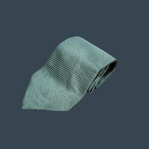 Van Heusen Green Textured Silk Tie For Men